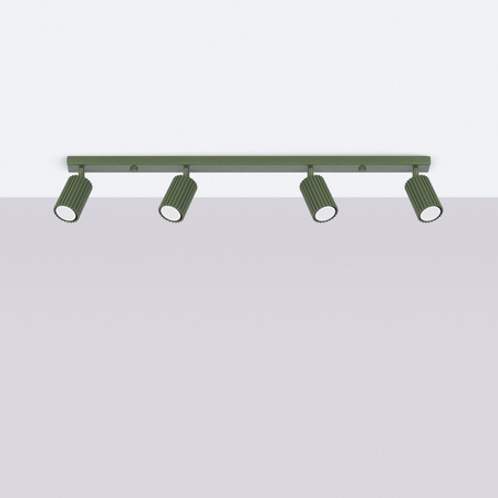 Sollux Lighting Plafon KARBON 4L zielony oliwkowy SL.1622