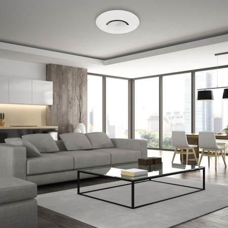 Milagro Plafon SPARKY 50W + pilot ML8233 BIAŁY + CHROM