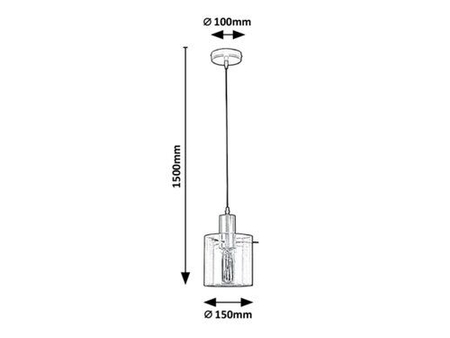 Lampa wisząca Rabalux Donati 5222 złoty