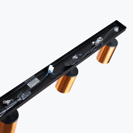 Sollux Lighting Plafon WINX 4L czarny/miedź SL.1379