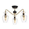 Lampa sufitowa Elstead Lighting Armand czarny/mosiądz DL-ARMAND-SF3-AB