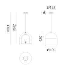 Lampa wisząca Artemide 1103010A Yanzi