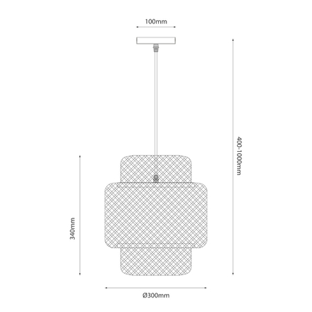 Milagro Lampa wisząca HESTIA 1xE27 ML1808 CZARNY