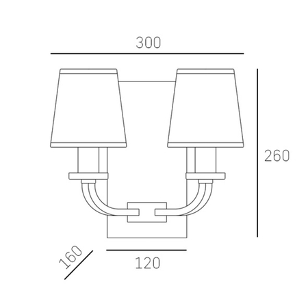 Cosmo Light Kinkiet NEW YORK W02510AU-WH