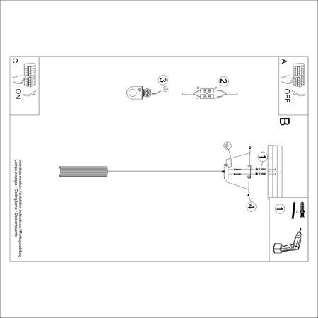 Sollux Lighting Lampa wisząca KARBON 1 zielony oliwkowy SL.1611