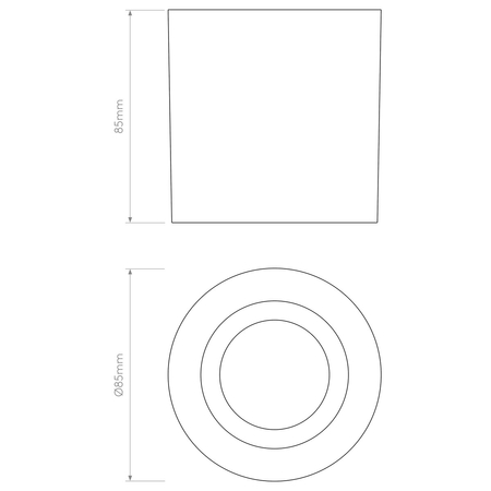 Spot zewnętrzny Astro Kos Round 1326075 Mosiądz