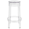 Krzesło barowe CHARLES 65 transparentne - poliwęglan