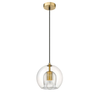 Lampa wisząca Arette 1xE27 złota/transparentna LP-133/1P