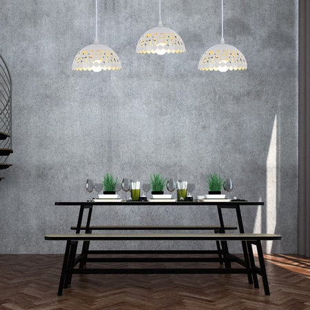 Milagro Lampa wisząca Lisa Biały 3xE27 ML6139 BIAŁY