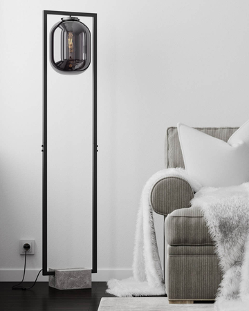 Lampa podłogowa By Rydens Dixton 4100830-4505 dymnoszary