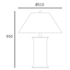 Cosmo Light Lampa stołowa MONROE T01869BR-WH