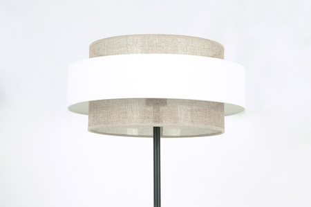 Lampa podłogowa CEZAR Kaja K-5275 biały/beżowy