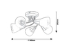 Lampa sufitowa Rabalux Connor 5691 chrom satyna