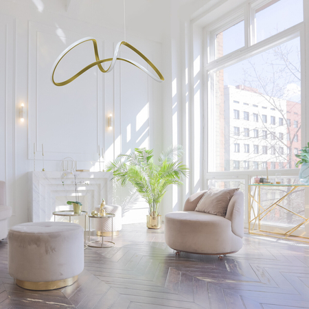 Milagro Lampa wisząca TESORO GOLD 48W LED ML7953 ZŁOTY