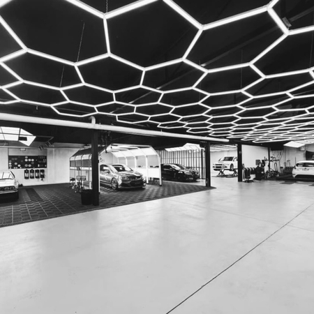 Lampa LED Hexagon Blaupunkt 151W geometryczny panel sufitowy led 4000K CRI90 w kształcie plastra miodu