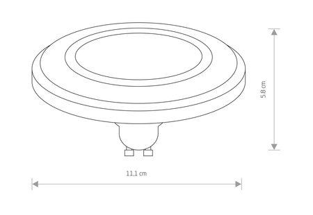 Żarówka ES111 LED DIFFUSER 3000K 9344 Nowodvorski Lighting