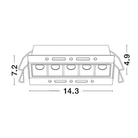 Oczko Luces Exclusivas BETARRO LE65125 biały
