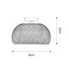 Lampa sufitowa JUNO Zuma Line CL16107-D30 czarny