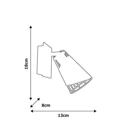 Milagro Kinkiet RICK 1xE14 ML5565 CZARNY