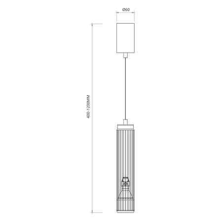 Milagro VERTICAL WHITE LAMPA WISZĄCA 1xGU10 ML0308 BIAŁY