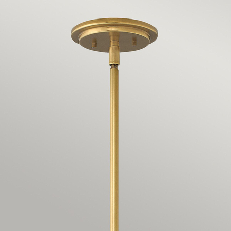 Średnia lampa wisząca Somerset - 1 źródło światła - Stary mosiądz Quintiesse QN-SOMERSET-P-O-HB