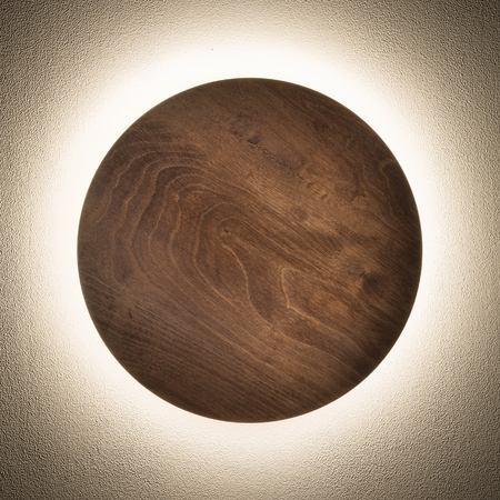 Kinkiet Nowodvorski RING TIMBER LED 11291 Ciemne drewno