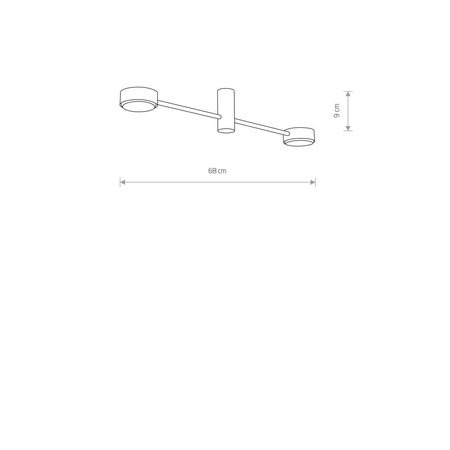 Lampa sufitowa ORBIT Nowodvorski 7943 czarny