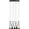 Lampa wisząca Axo Light Jewel 10 Czarna ze ściemniaczem