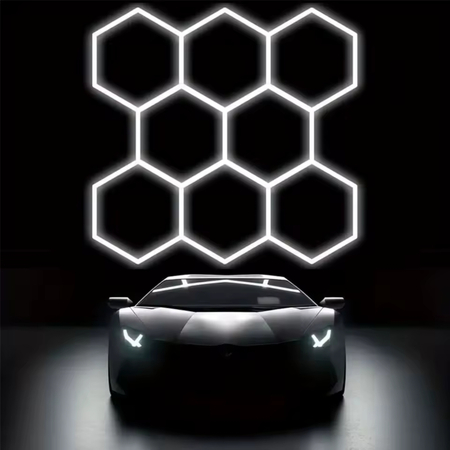 Lampa LED Hexagon Blaupunkt 151W geometryczny panel sufitowy led 4000K CRI90 w kształcie plastra miodu