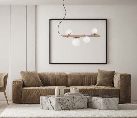 Lampa wisząca Italux Reverso PND-5622-4-BRO-W Mosiężny