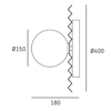 Cosmo Light Kinkiet MARBELLA W01425AU
