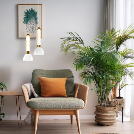 Milagro Lampa wisząca LUCCO amber 13W ML1418 BURSZTYN