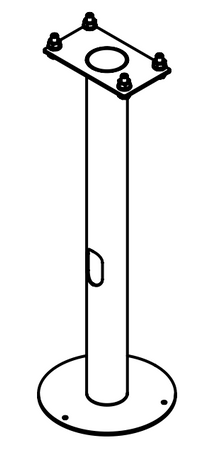METAL BASE 113 TO GROUND FOR NAMSOS BOLLARD