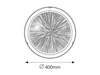 Lampa sufitowa Rabalux Sphere 1858 czarny
