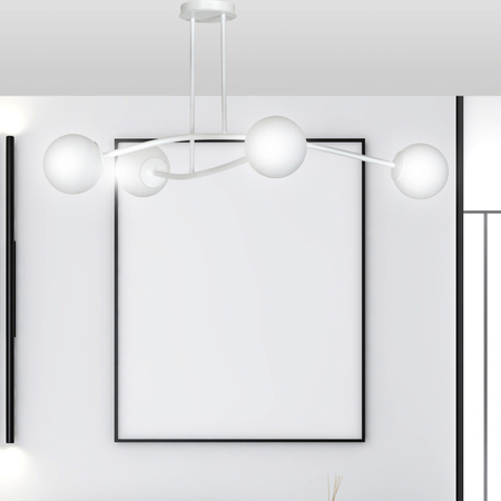 Lampa sufitowa HALLDOR 6 WHITE Emibig 1025/6 biały