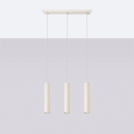 Sollux Lighting Lampa wisząca LAGOS 3L beżowa SL.1481
