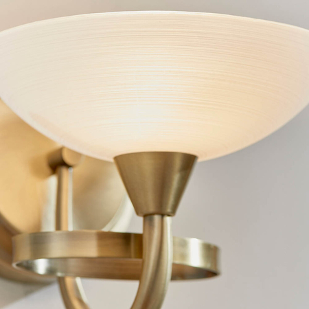 Kinkiet Endon Lighting Cagney CAGNEY-1WBAB mosiądz