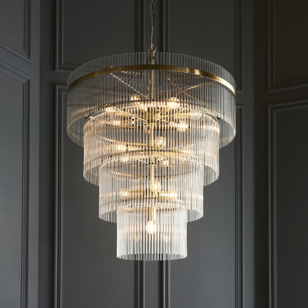 Lampa wisząca Endon Lighting Marietta 112576 mosiądz