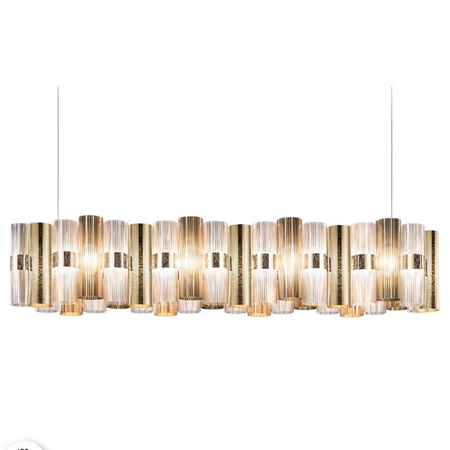 Lampa wisząca Slamp LA LOLLO - GOLD 140 LALS3XLGLD01T00NMTEU złoty