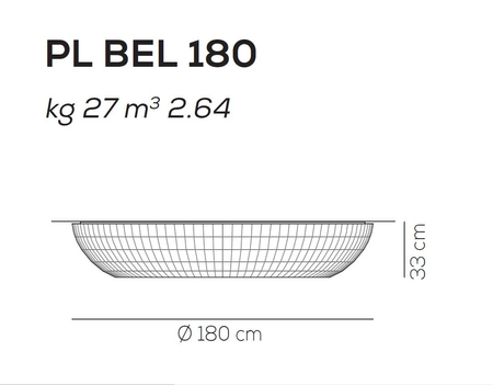 Plafon Axo Light Bell 180 Biały