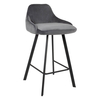 Krzesło barowe CANVA szare