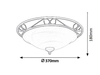 Lampa sufitowa Rabalux Athen 3722 czarny