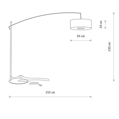 Lampa podłogowa Nowodvorski POISE B 11685 beżowy