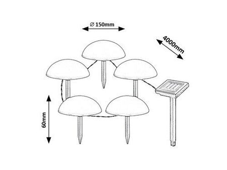 Lampa solarna Rabalux Treppio 77008 czarny