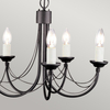 Żyrandol Elstead Lighting Carisbrooke czarny CB5-BLACK