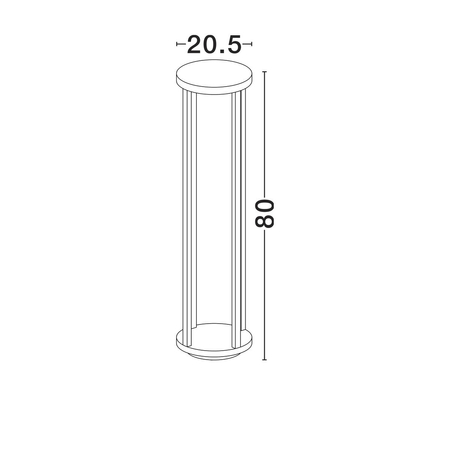 Lampa ogrodowa Luces Exclusivas TAZORIA LE75171 antracyt