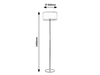 Lampa podłogowa Rabalux Aneta 5094 czarny