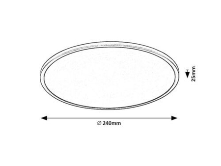 Lampa sufitowa Rabalux Ezio 71155 czarny matowy