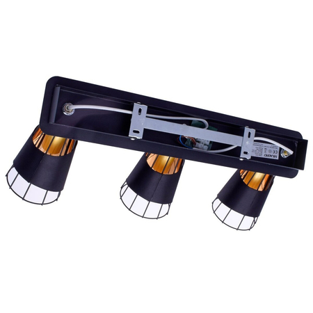 Milagro Lampa sufitowa RICK 3xE14 ML5567 CZARNY