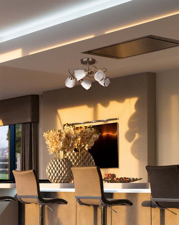 Lampa sufitowa PLATO Kaja K-JSL-6059/5 AB mosiądz